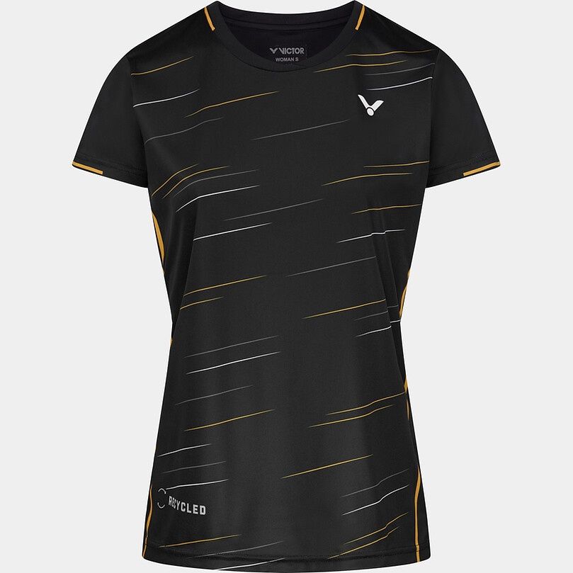 Victor Team T-Shirt T-24100 C Women&#39;s - Black/Yellow