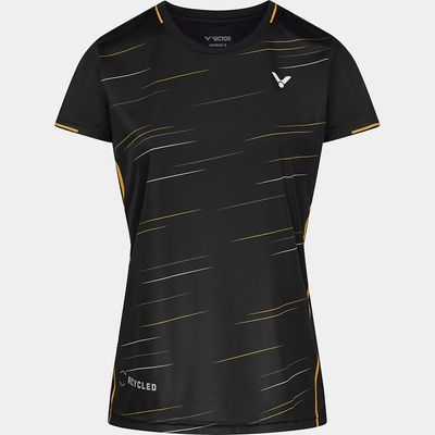 Victor Team T-Shirt T-24100 C Women&#39;s - Black/Yellow