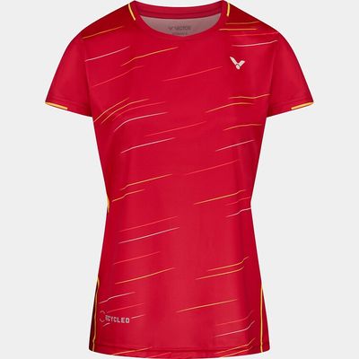 Victor Team T-Shirt T-24101 D Women&#39;s - Red