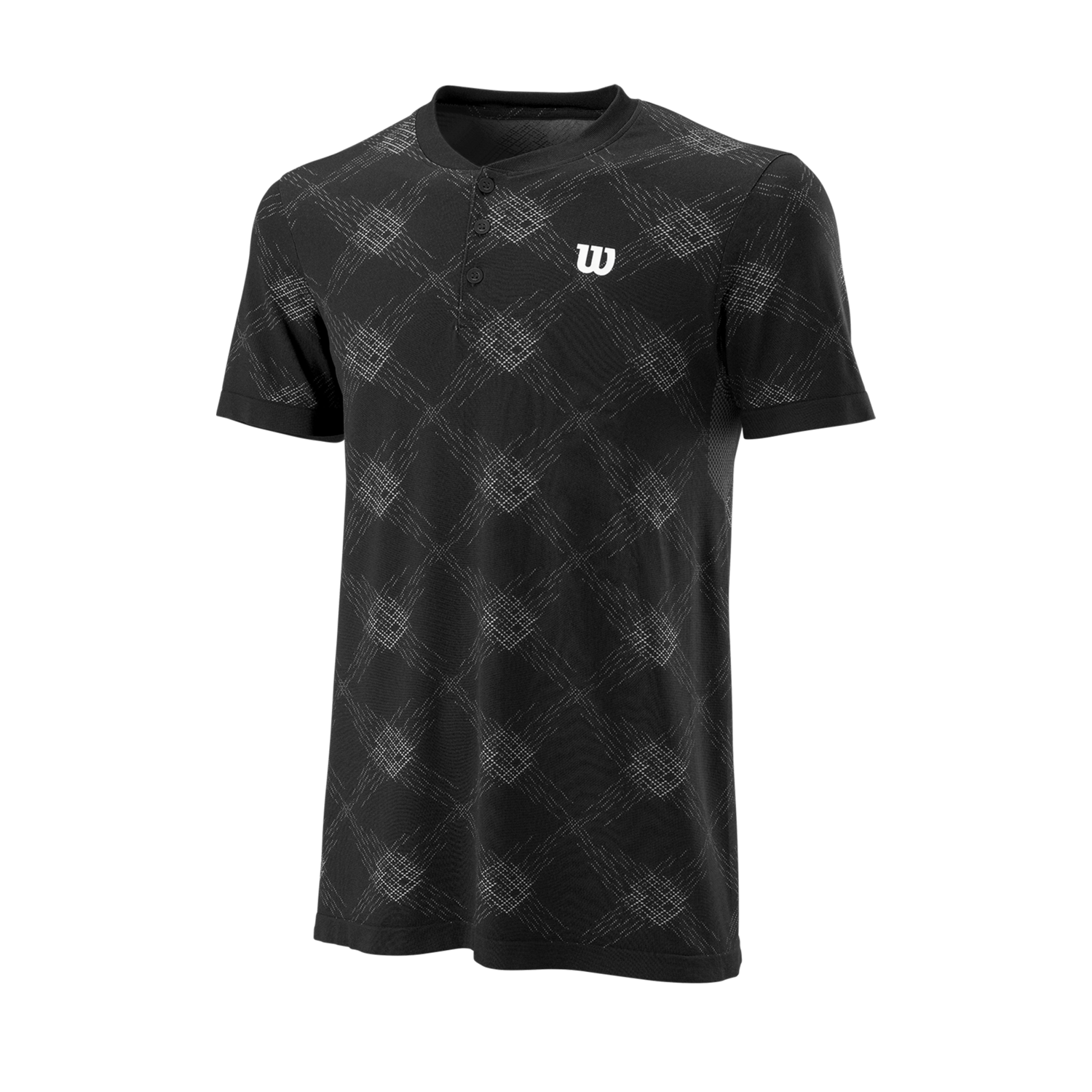 Wilson Power Seamless Henley III Men&#39;s Shirt Black
