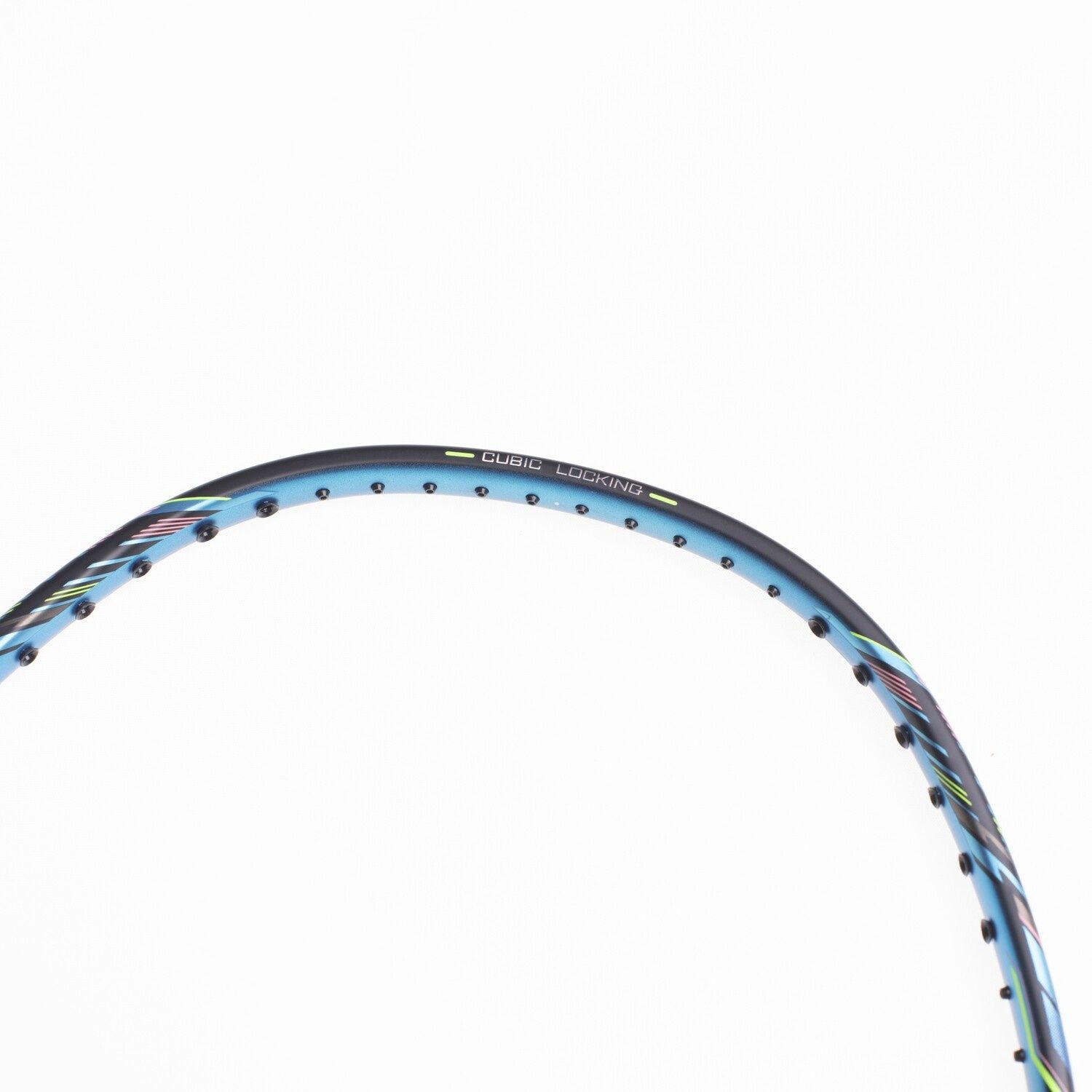 リーニン AERONAUT7000B バドミントンラケット 青/緑/黒 リーニン