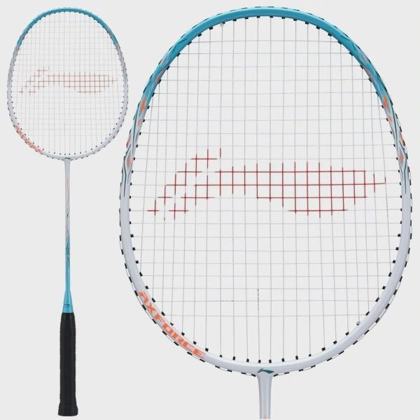 Li-Ning Ax Force 9 Badminton Racket - White/Blue