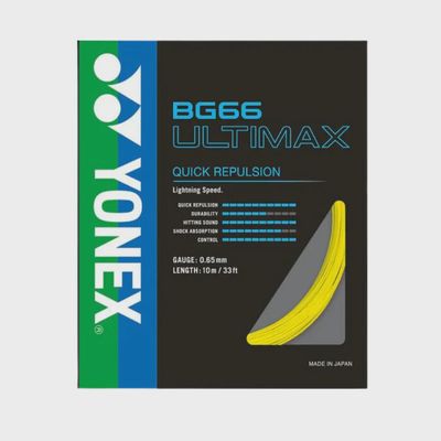 Yonex BG66 Ultimax Badminton String Set - Yellow