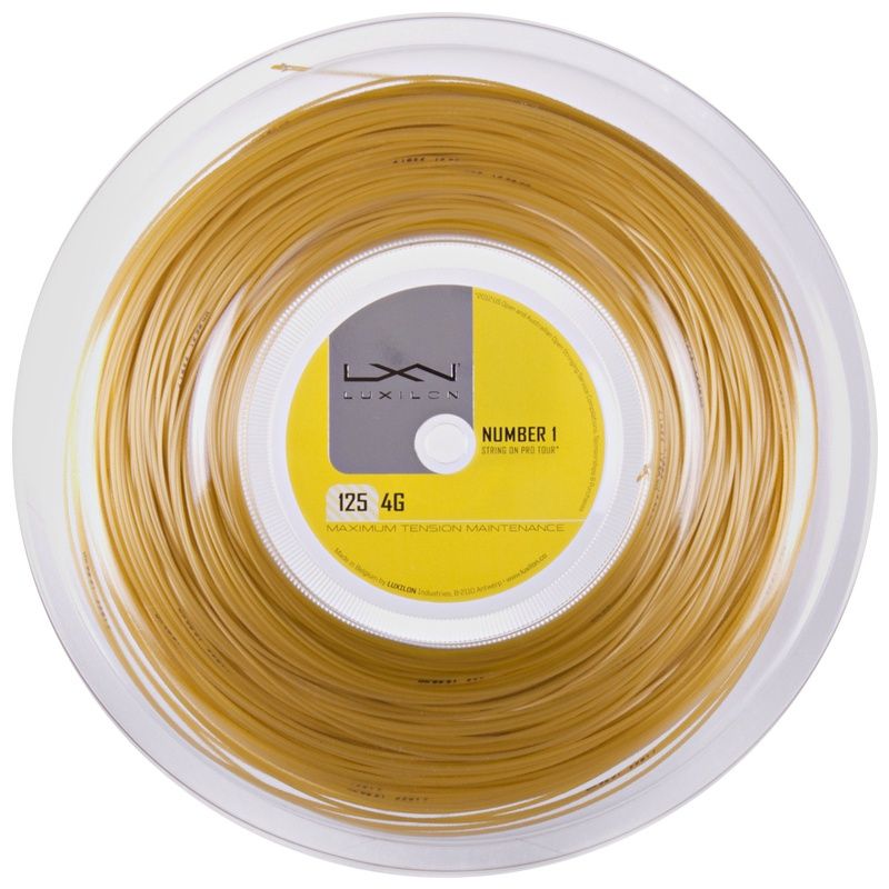 Luxilon 4G 125 Tennis String 200m Reel Gold