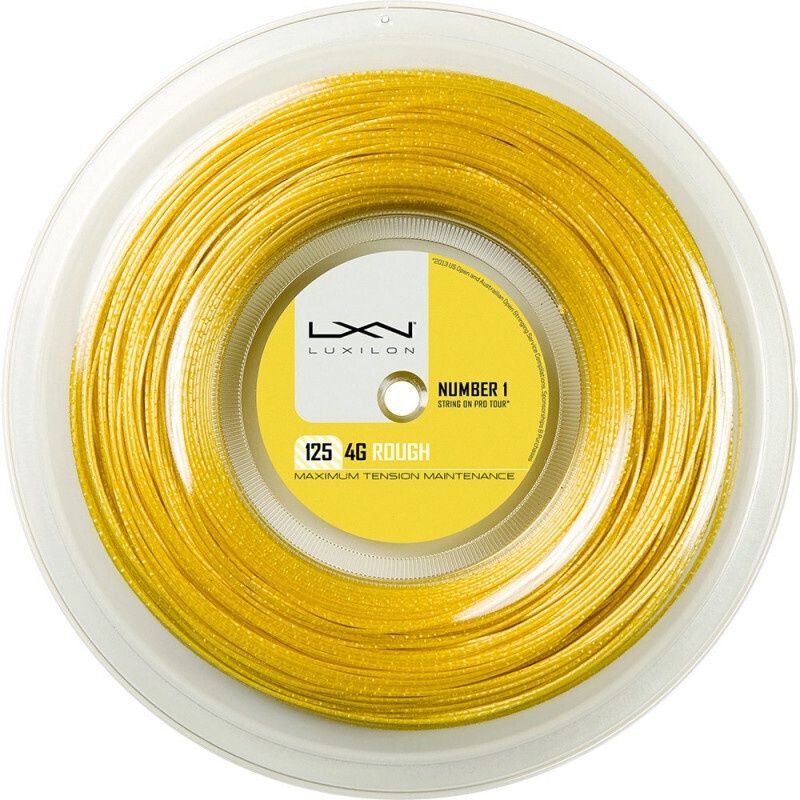 Luxilon 4G Rough 125 Tennis String 200m Reel Gold