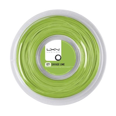 Luxilon Savage 127 Tennis String 200m Reel - Lime