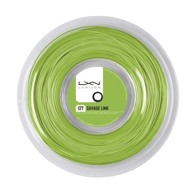 Luxilon Savage 127 Tennis String 200m Reel - Lime