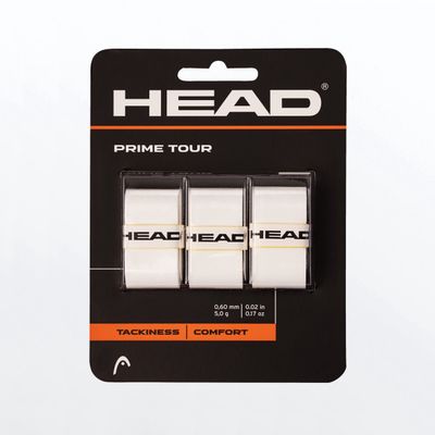 Head Prime Tour Overgrips 3 Pack - White
