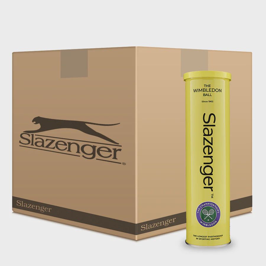 Slazenger Wimbledon Tennis Balls - Box of 18 x 4 Ball Can