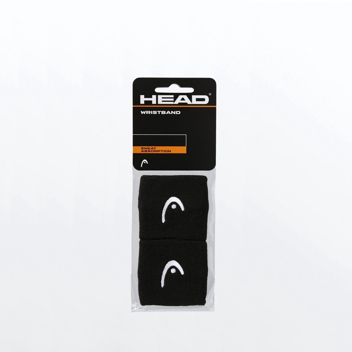 Head Wristband 2.5&quot; Pair Black