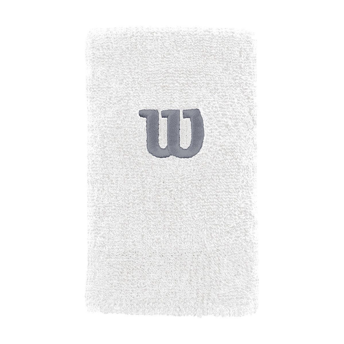 Wilson Extra Wide W Wristbands Pair - White