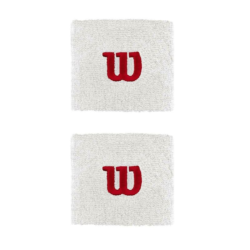Wilson W Wristbands Pair - White