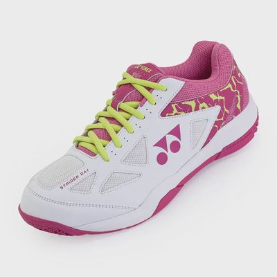 Yonex Power Cushion Strider Ray Women&#39;s Badminton Shoes - White/Pink