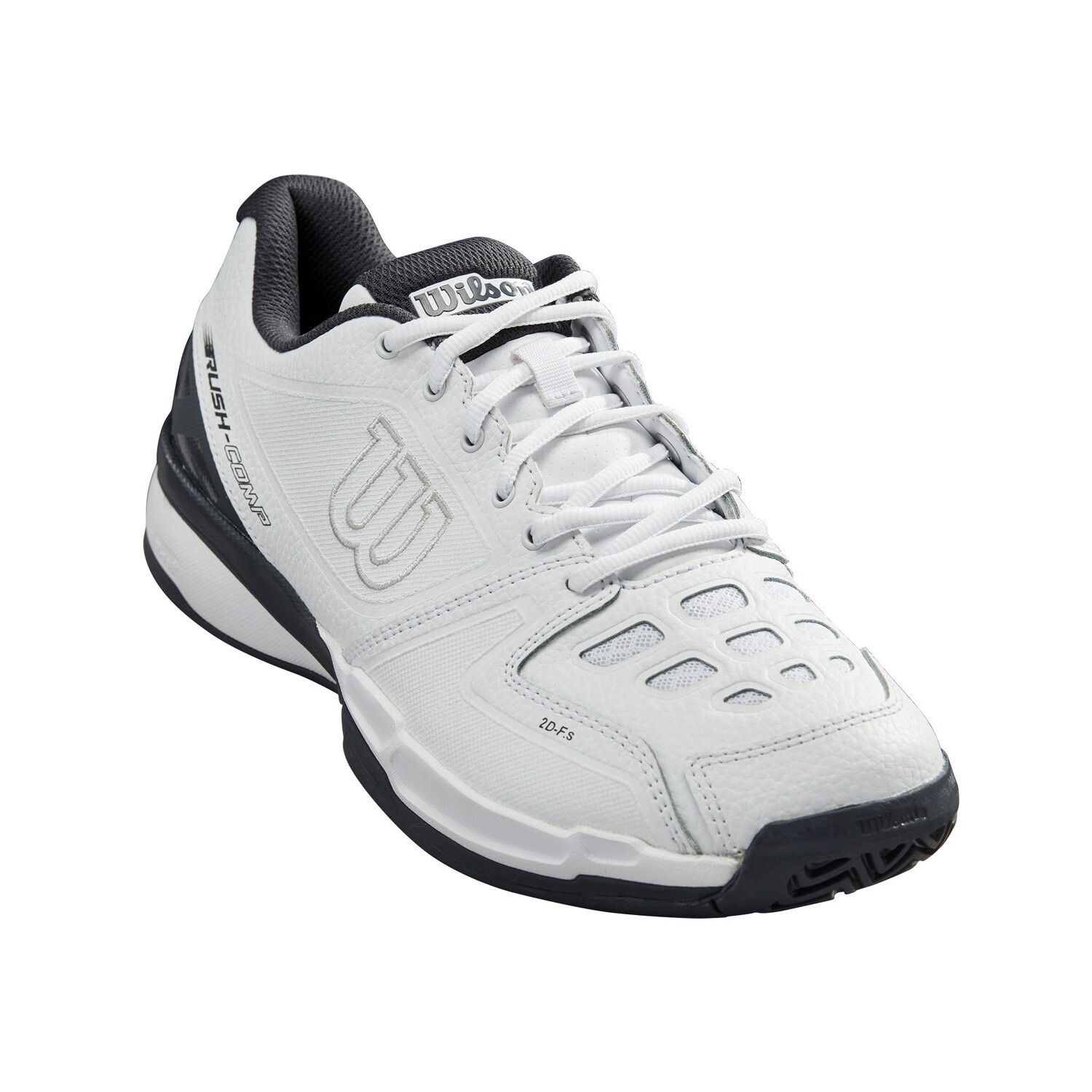 Wilson Rush Comp Leather Tennis Shoes - White