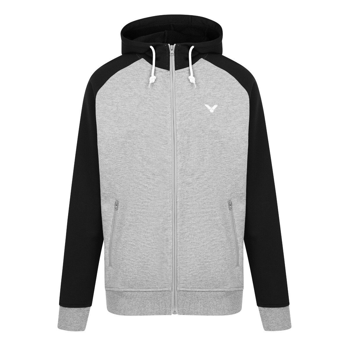 Victor Unisex Sweater Jacket V-13400 H - Black/Grey