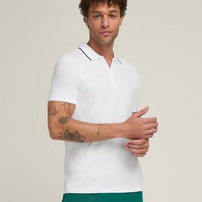 Wilson Men&#39;s Team Seamless Polo 2.0 - White