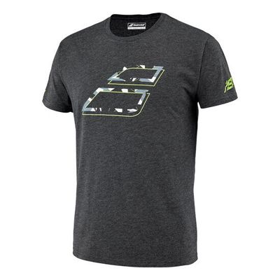 Babolat Mens Aero Cotton Tee - Black Heather