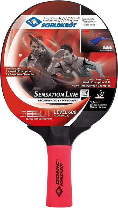 Donic Schildkrot Sensation 600 Table Tennis Bat