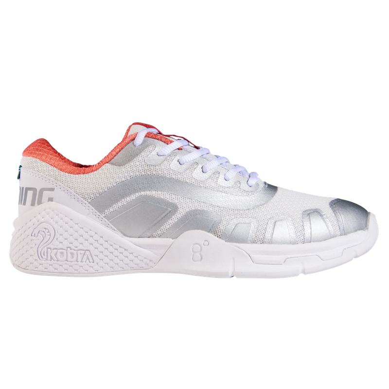 Salming Kobra Recoil Women&#39;s Court Shoes - White/Living Coral