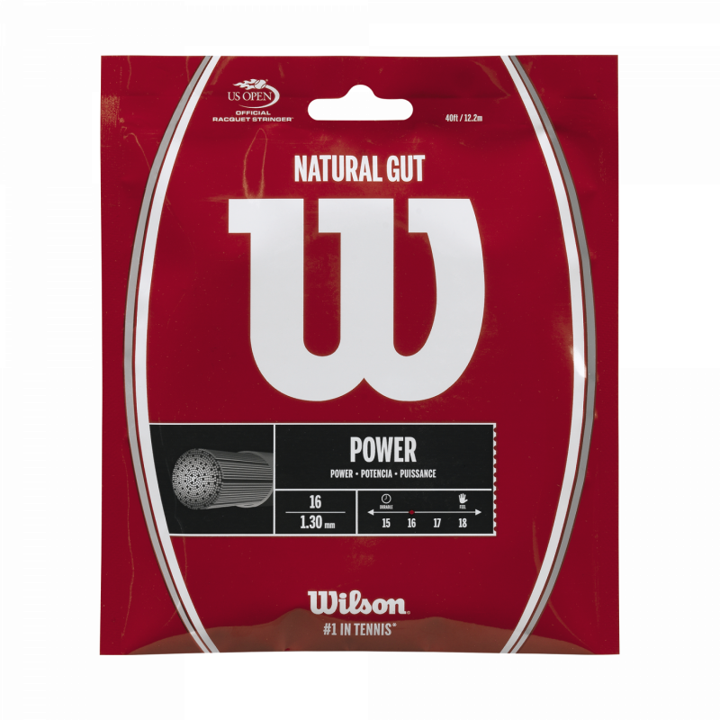 Wilson Natural Gut 16 Tennis String Set