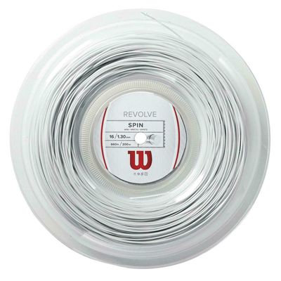 Wilson Revolve 16 Tennis String 200m Reel - White
