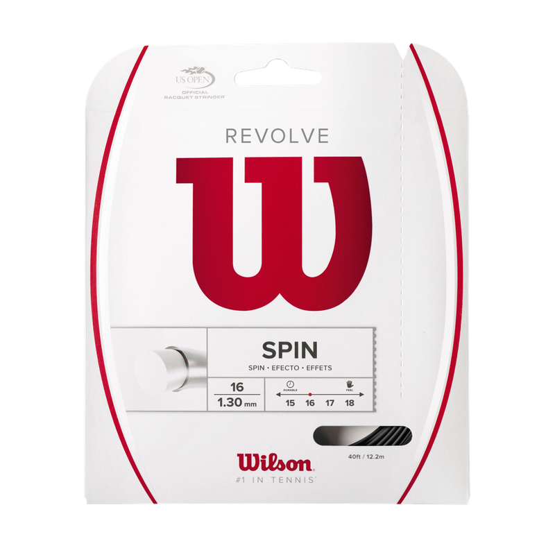 Wilson Revolve 16 Tennis String Set - Black