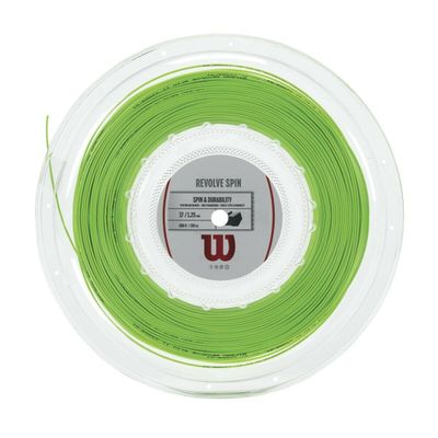 Wilson Revolve Spin 16 Tennis String 200m Reel - Green