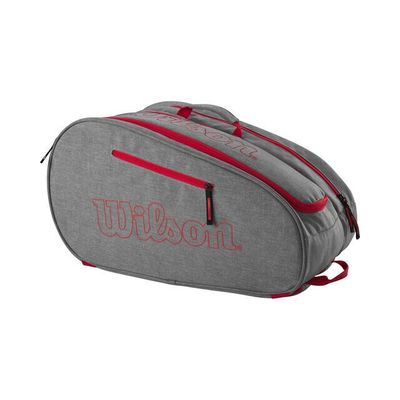 Wilson Team Padel Bag - Grey/Bright Red