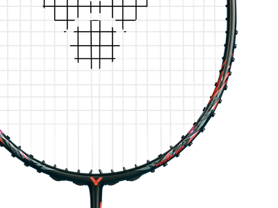 Victor Thruster Ryuga Metallic C Badminton Racket - 4U Black/Red