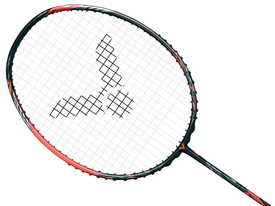 Victor Thruster Ryuga Metallic C Badminton Racket - 4U Black/Red
