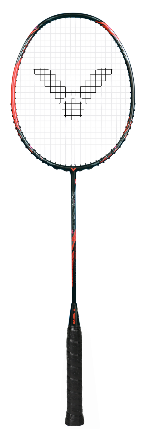 Victor Thruster Ryuga Metallic C Badminton Racket - 4U Black/Red
