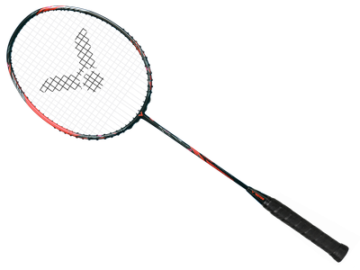 Victor Thruster Ryuga Metallic C Badminton Racket - 4U Black/Red