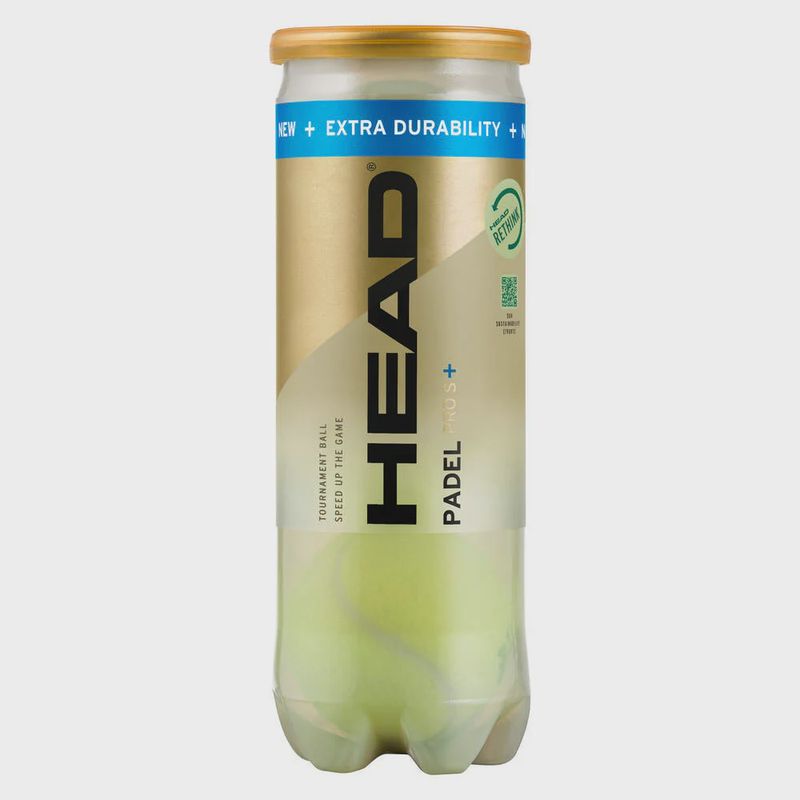 Head Padel Pro S+ Padel Ball - 3 Ball Tube