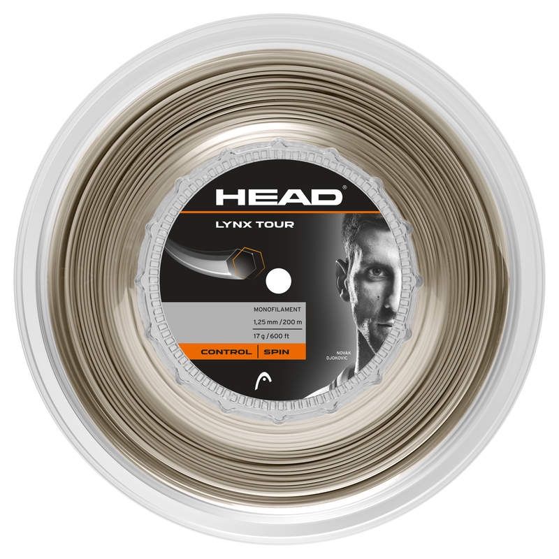 Head Lynx Tour 1.25mm Reel Tennis String - 200m Champagne