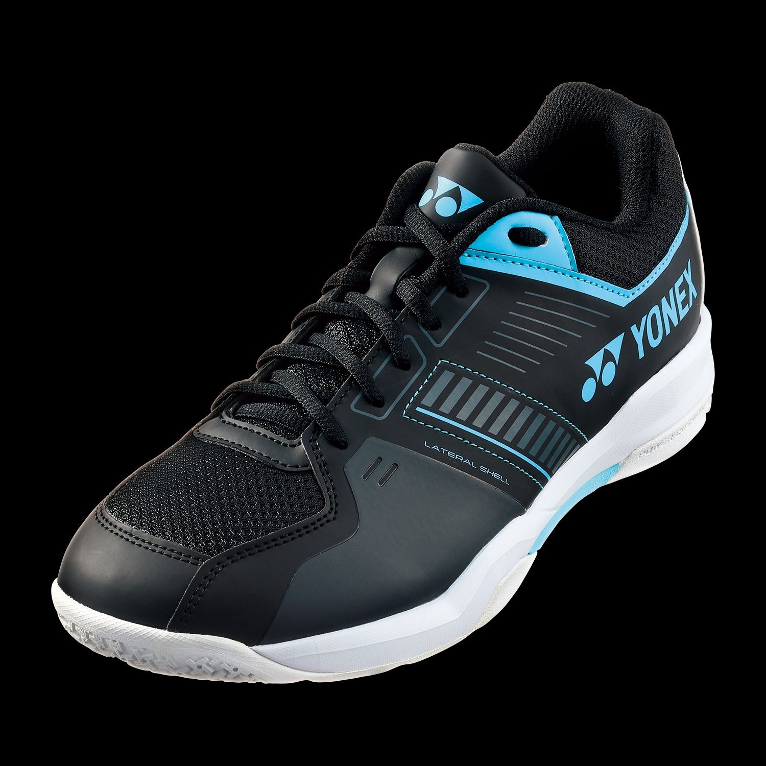 Yonex Power Cushion Strider Flow Wide Men&#39;s Badminton Shoes - Black/Blue