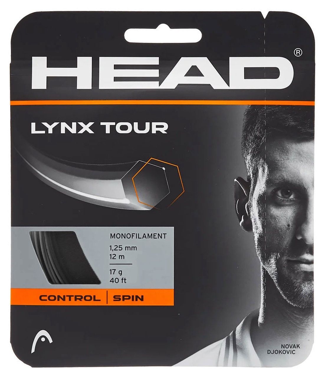 Head Lynx Tour 1.25mm Tennis String Set - Black