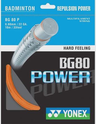 Yonex BG80 Power Badminton String Set - Orange