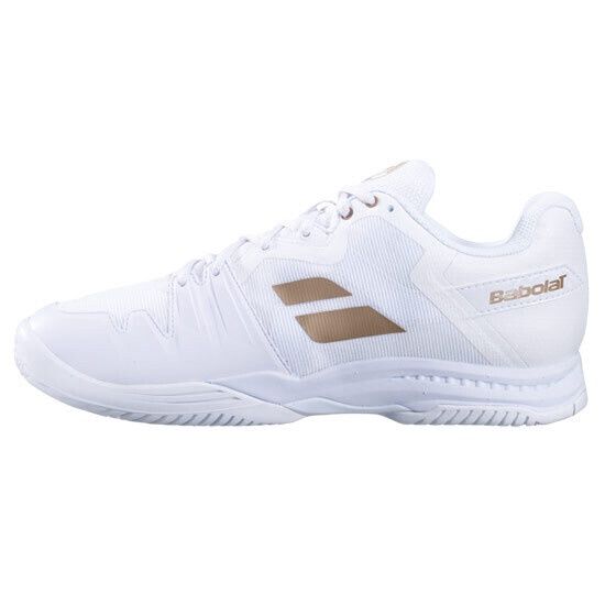 Babolat Wimbledon SFX 3 All Court Men&#39;s Tennis Shoes - White/Gold