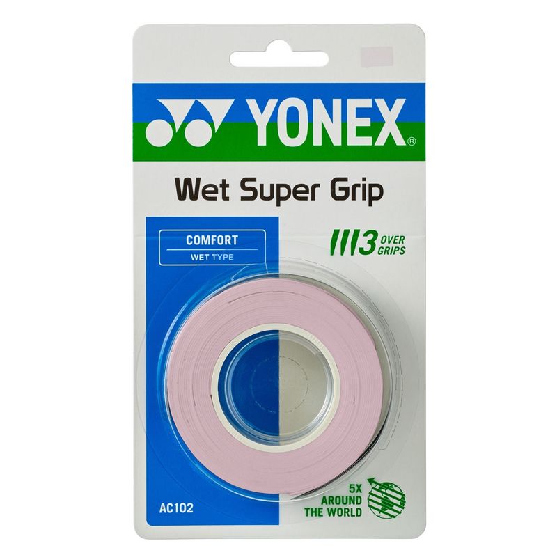 Yonex Wet Super Grap Mist Pink - 3 pack