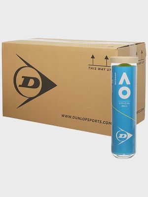 Dunlop Australian Open Tennis Balls -  Box of 18 x 4 Ball Can