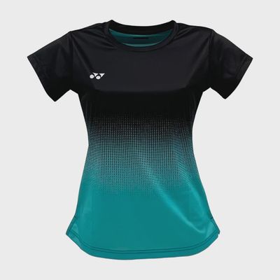 Yonex Women&#39;s T-Shirt YTL5 - Turquoise/Black