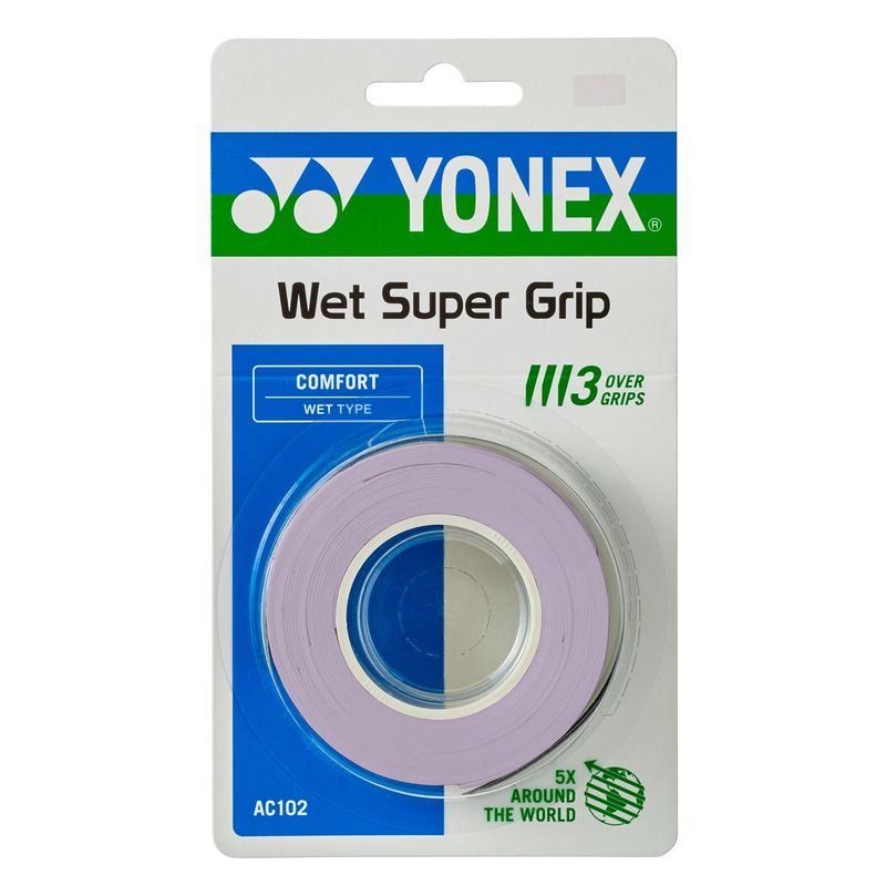 Yonex Wet Super Grap 3 Pack Pale Lilac