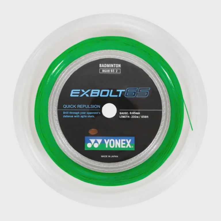 Yonex BG Exbolt 65 Badminton String Reel 200m Green