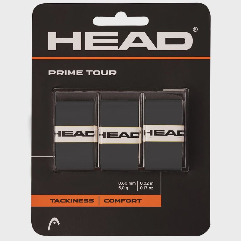 Head Prime Tour Overgrips 3 Pack - Black
