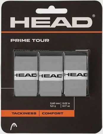 Head Prime Tour Overgrips 3 Pack - Grey