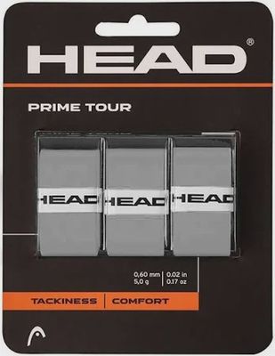 Head Prime Tour Overgrips 3 Pack - Grey
