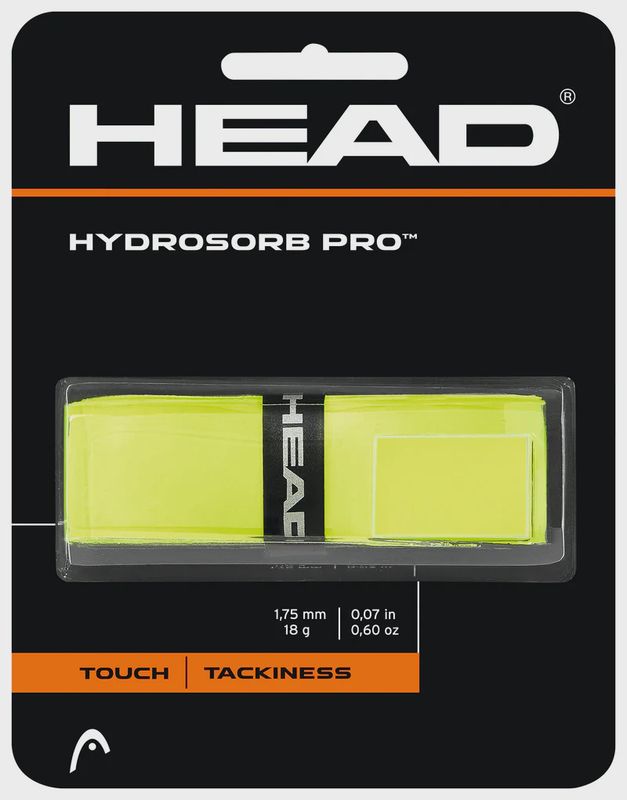 Head Hydrosorb Pro Tennis Replacement Grip Yellow