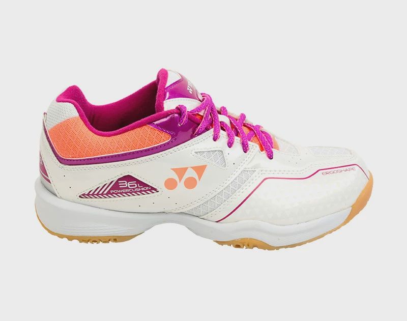 Yonex Power Cushion 36 Womens Badminton Shoes White Pink
