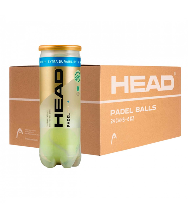 Head Padel Pro S+ Padel Ball Box - 24 x 3 Ball Tube