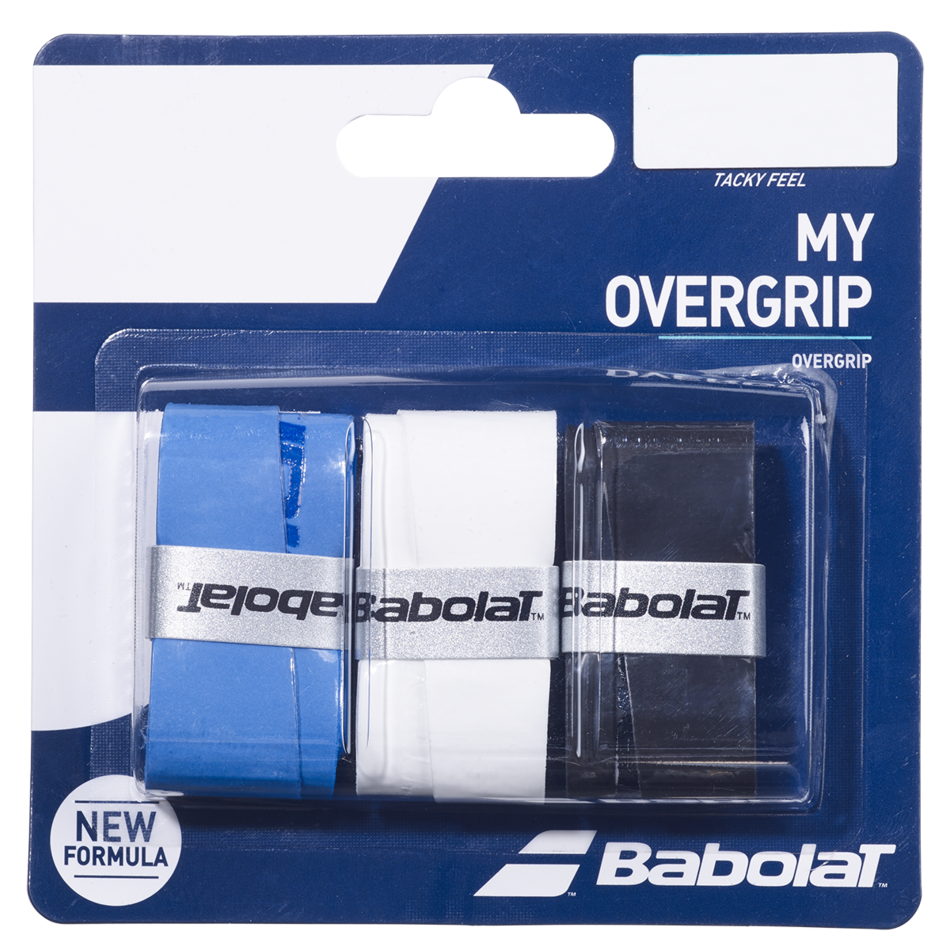 Babolat MY Overgrip 3 Pack (Black Blue White)